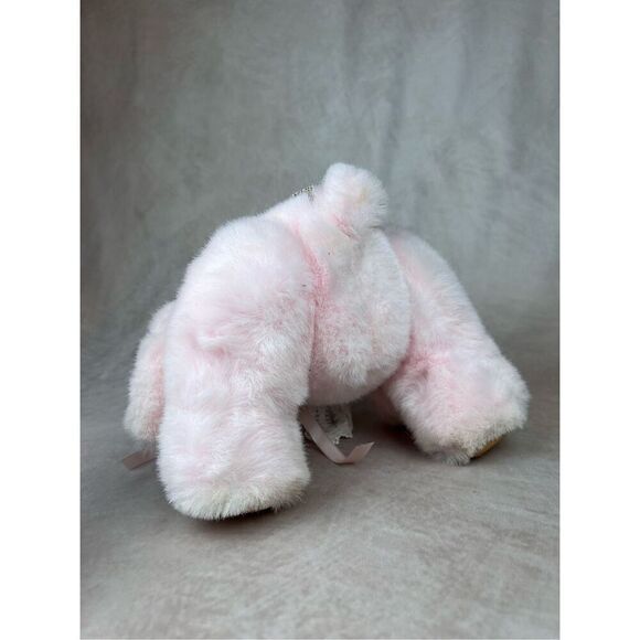 Vintage Robert Raikes Original Cameo Pink Plush Wood Bear Lace 1994 Applause - Picture 8 of 10